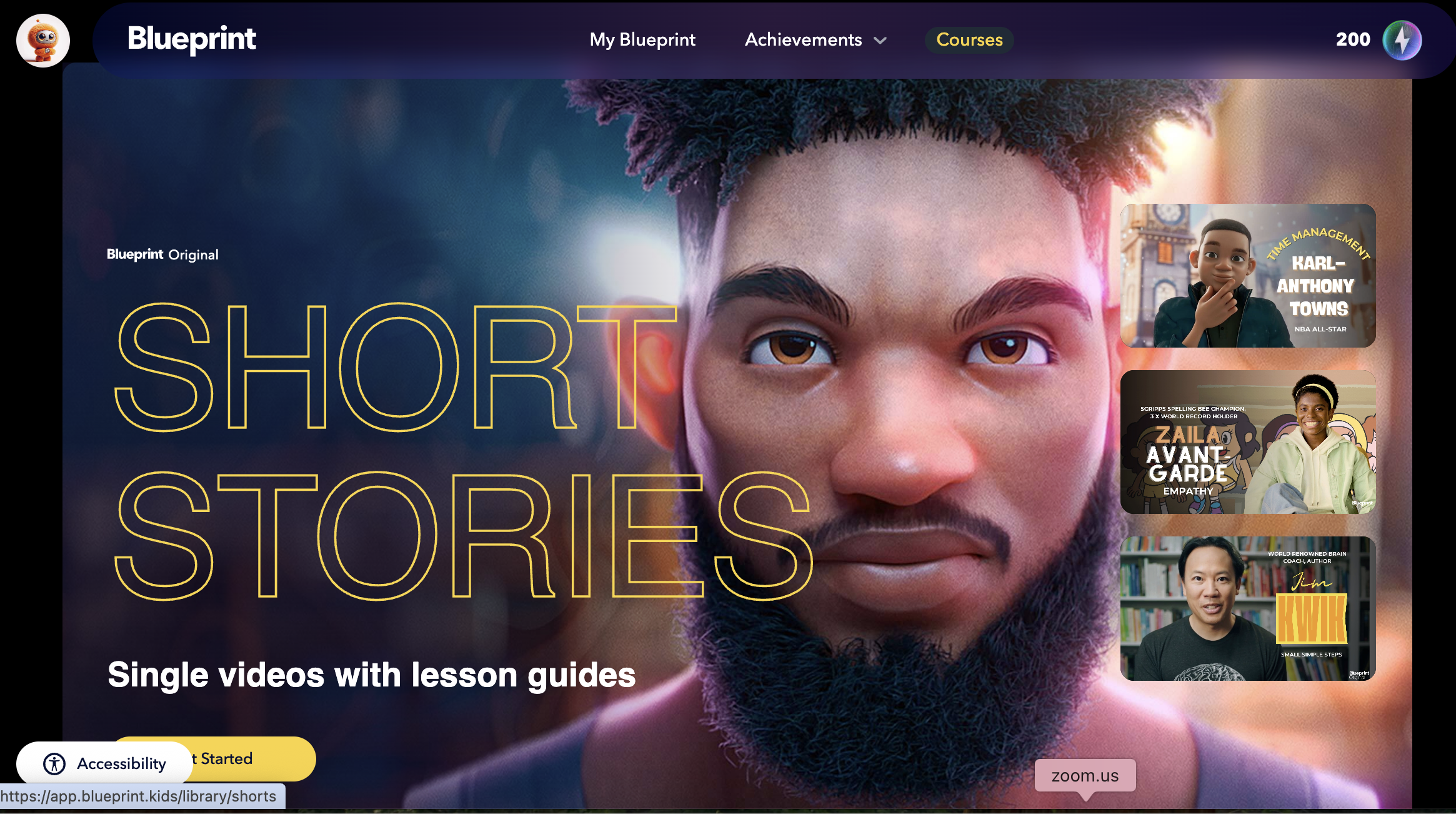 Blueprint Studio Short Stories library